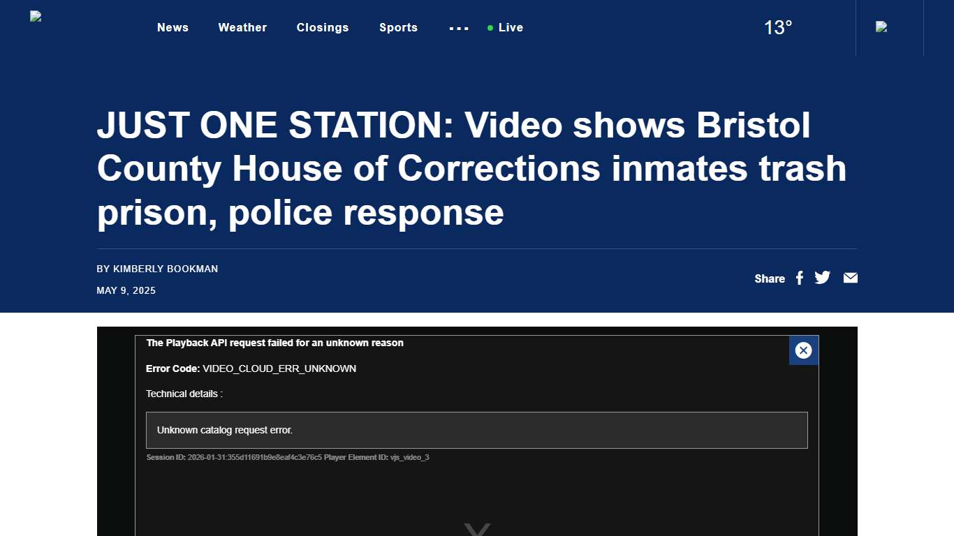 JUST ONE STATION: Video shows Bristol County House of Corrections inmates trash prison, police response - Boston News, Weather, Sports WHDH 7News